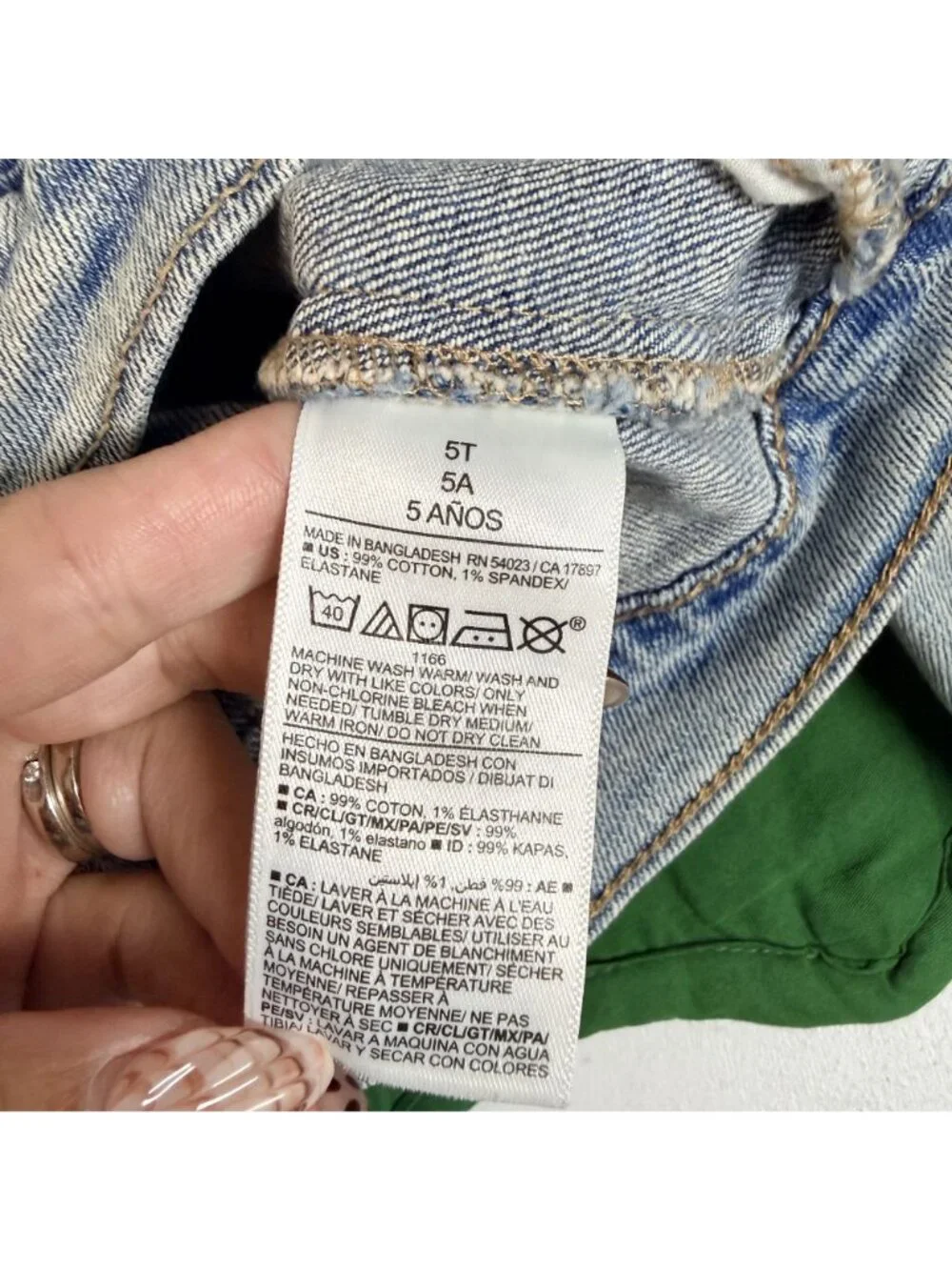 Maluhia x Maile Hawaii Ulu Quilt Applique Denim Jacket Girls 5T